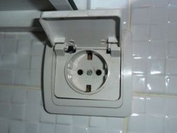Розетки в ванной комнате