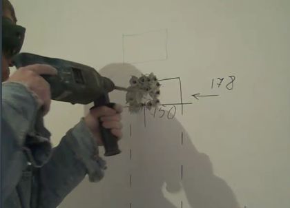 штробление стены