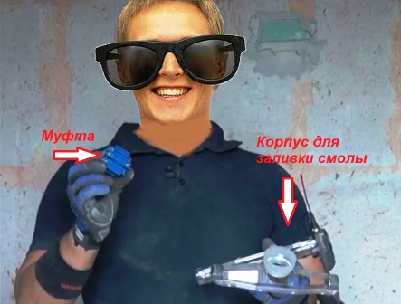 Заливка смолы