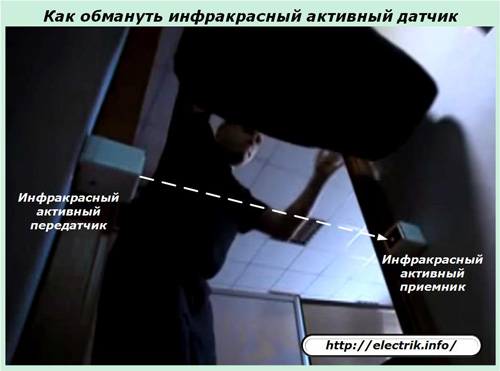 Как обмануть инфракрасный активный датчик