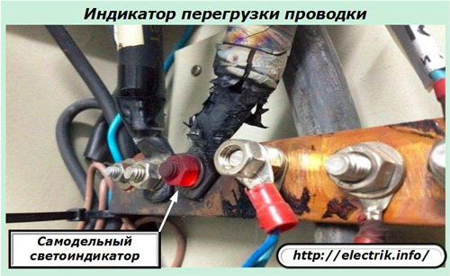 Индикатор перегрузки проводки