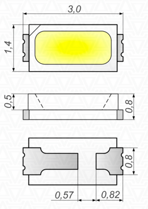 Светодиоды 3014