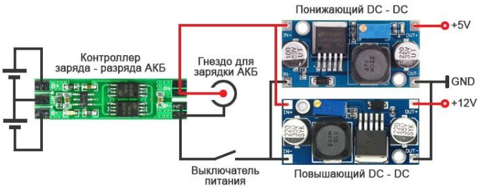 Система питания робота-пылесоса