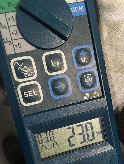 Проверка УЗО на Sonel MRP-200