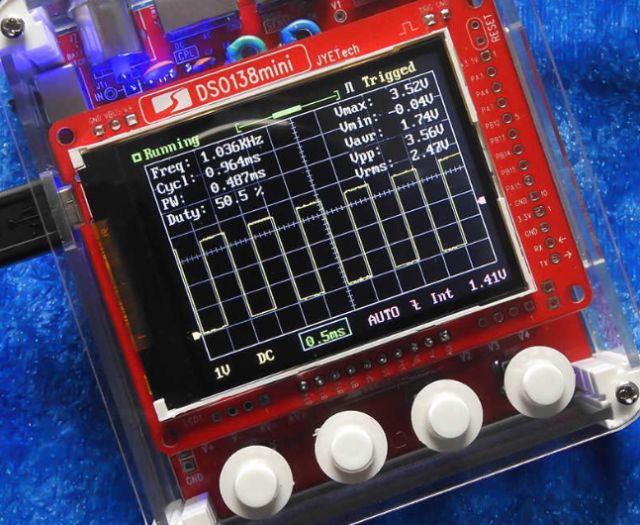 Пример использования осциллографа DSO138mini