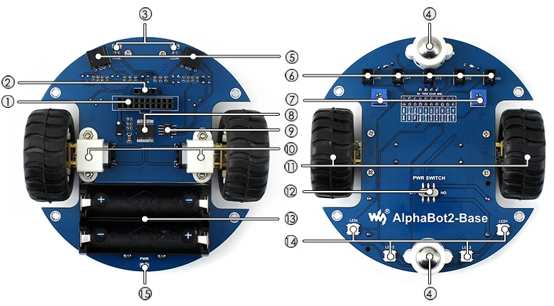 Платформа Alphabot2-Base