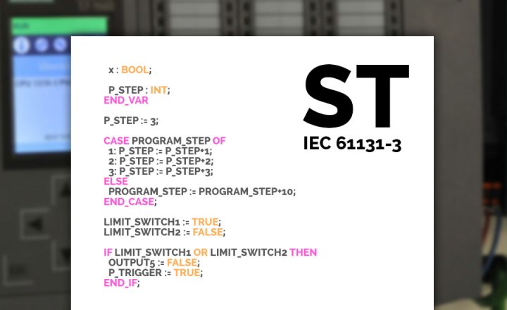 Язык программирования ПЛК Structured Text (ST) и его применение