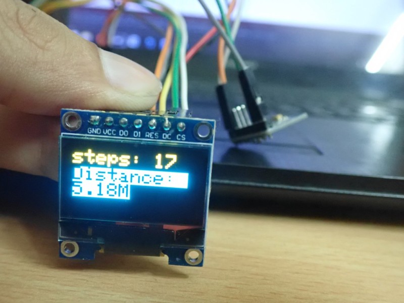 Шагомер и калькулятор расстояний на базе Arduino